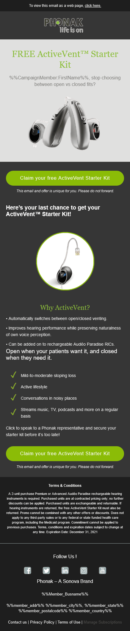 Dark Mode Email Template Design