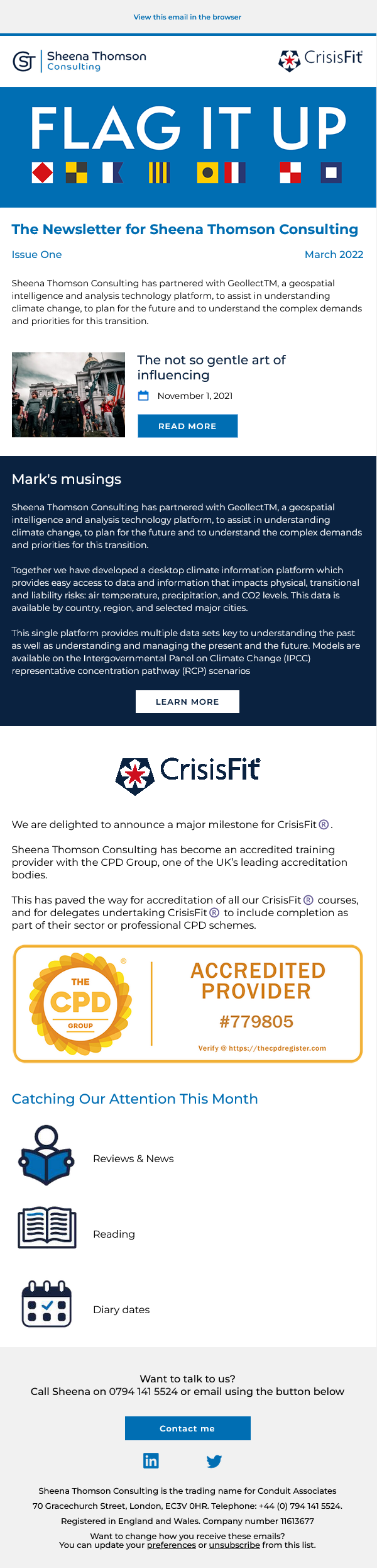Flag It Up Email Template