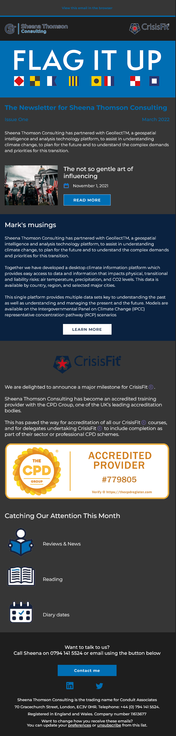 Flag It Up Dark Mode Email Template